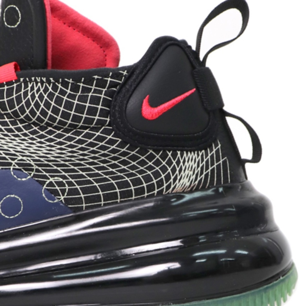 Nike AIR MAX 720 WAVES Blue Void Red Mens Sneakers - Picture 10 of 11